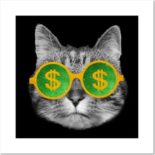 Rich cash money cat Posters and Art